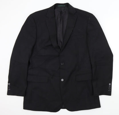 Greenwoods Mens Black   Jacket Suit Jacket Size L
