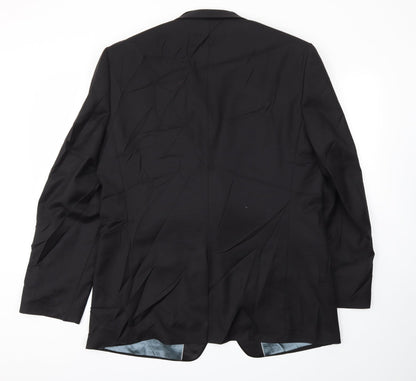 Back view of jhon lewis men’s black jacket blazer, size 44