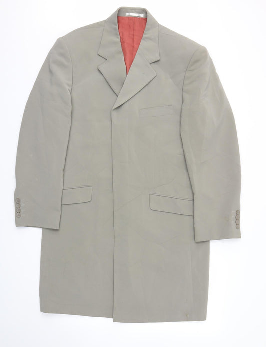 DEVICE Womens Green   Overcoat Coat Size 40