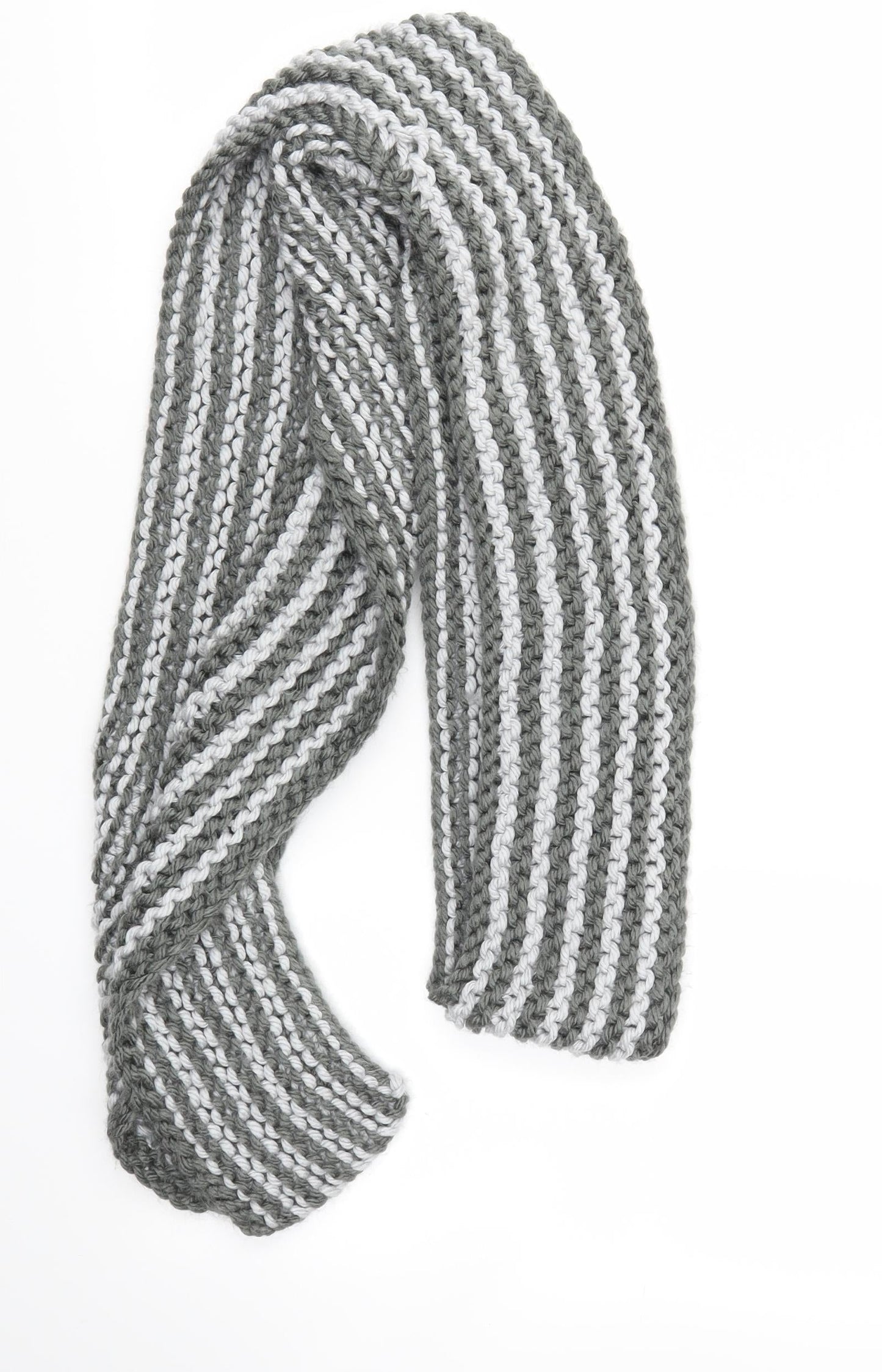 Preworn Unisex Grey   Scarf  Size Regular