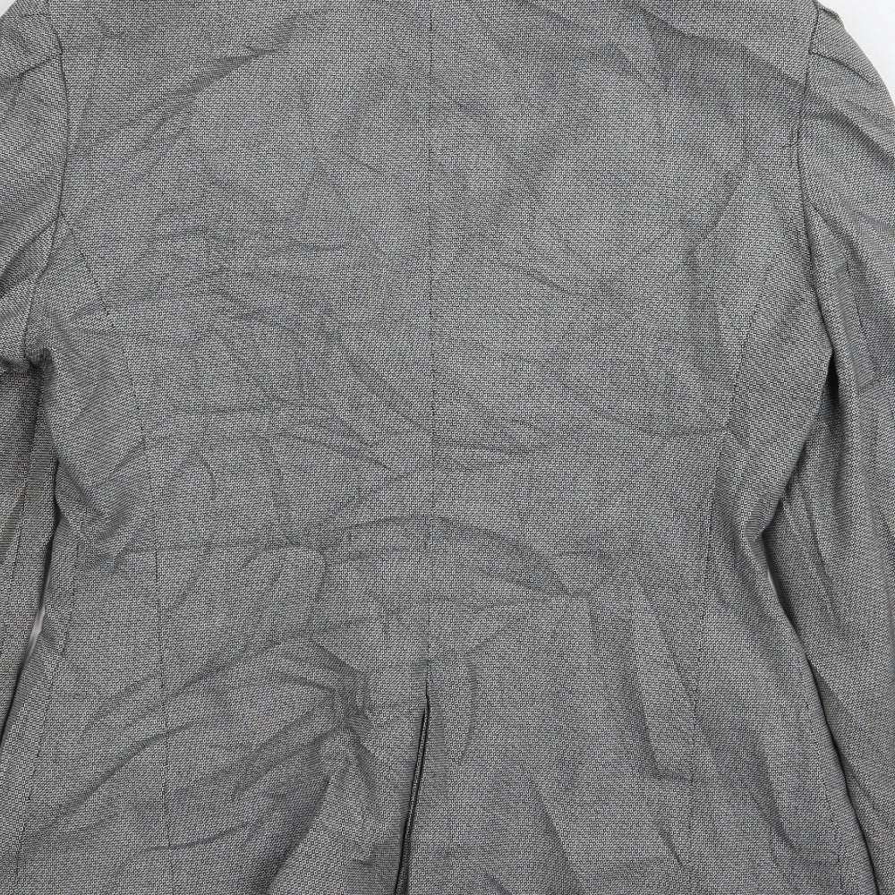 NEXT Womens Grey Houndstooth  Jacket Blazer Size 8