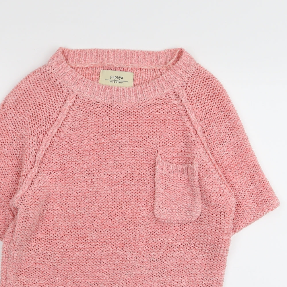 Papaya Womens Pink   Pullover Jumper Size 10