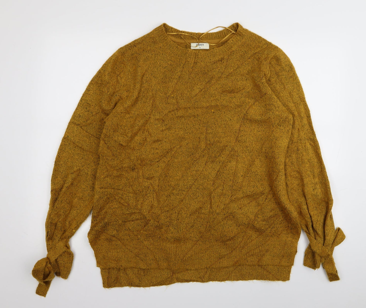 Papaya Womens Yellow   Pullover Jumper Size M