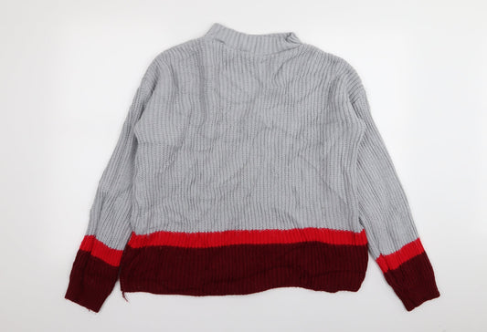 Missguided Womens Multicoloured   Pullover Jumper Size 10