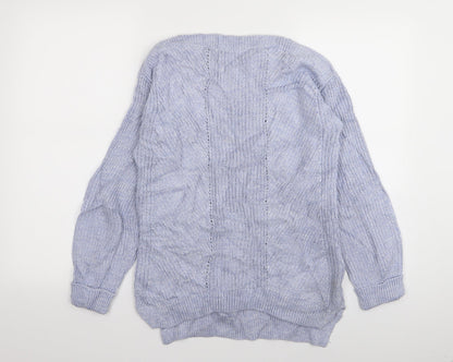 Marks & Spencer Womens Blue   Pullover Jumper Size S