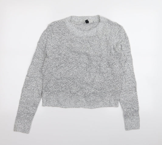 H&M Womens Grey   Pullover Jumper Size S