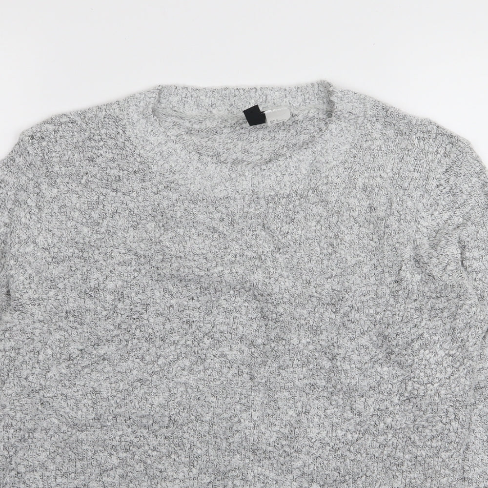 H&M Womens Grey   Pullover Jumper Size S