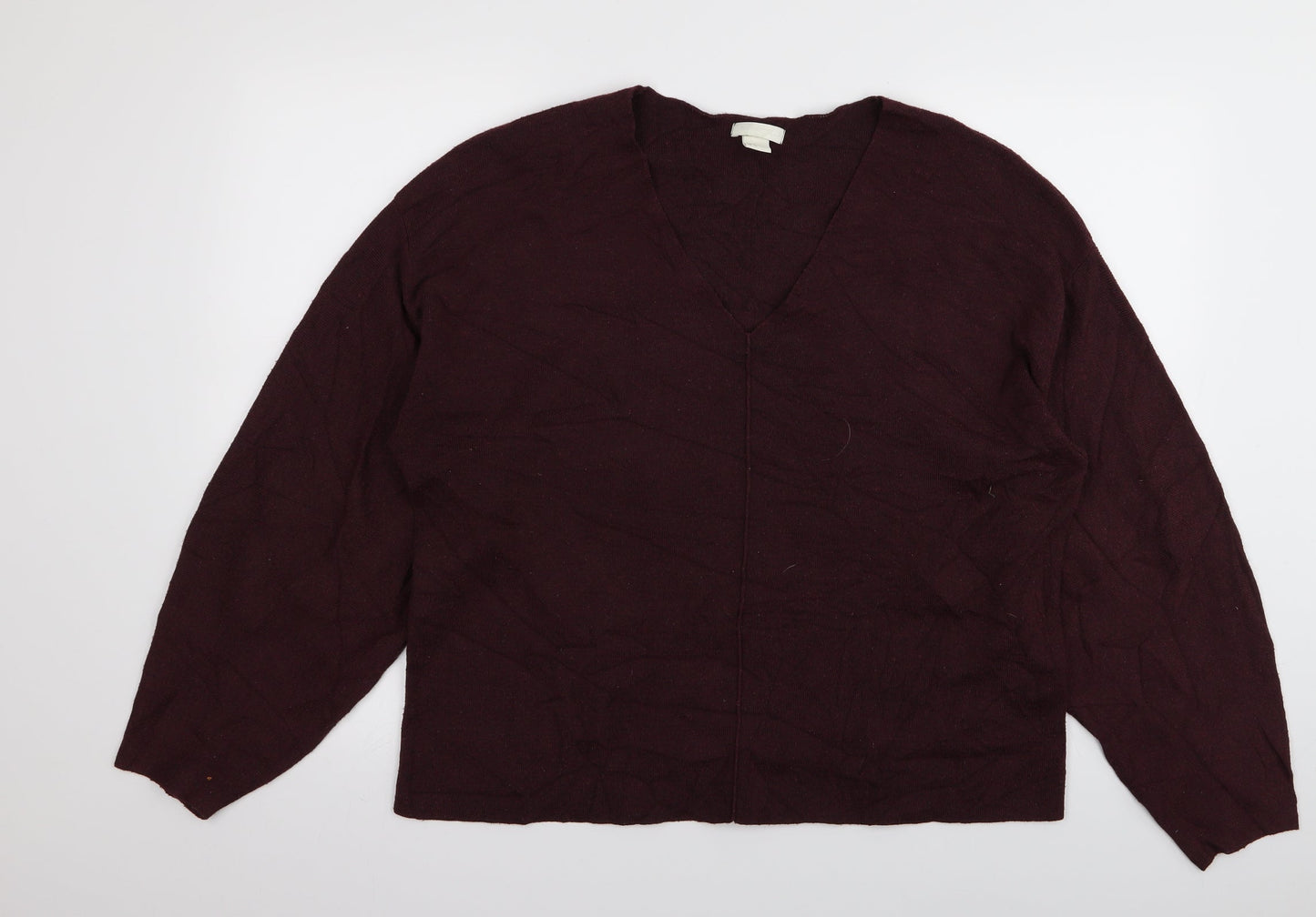 H&M Womens Red   Pullover Jumper Size M