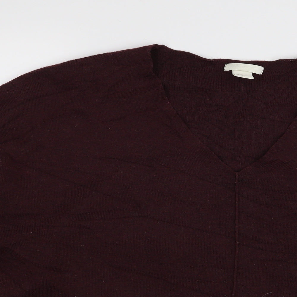H&M Womens Red   Pullover Jumper Size M