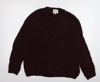 Additional front view of Easy men’s red jumper, size L