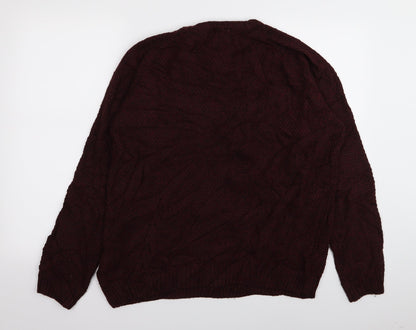 Back view of Easy men’s red jumper, size L