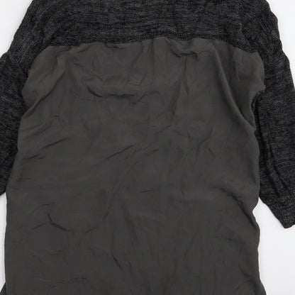 Brand and care label for Betty Jackson Black women’s black jumper, size UK 8