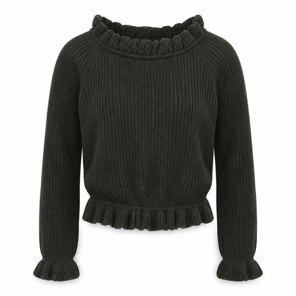 Select Womens Green  Knit Pullover Jumper Size 10