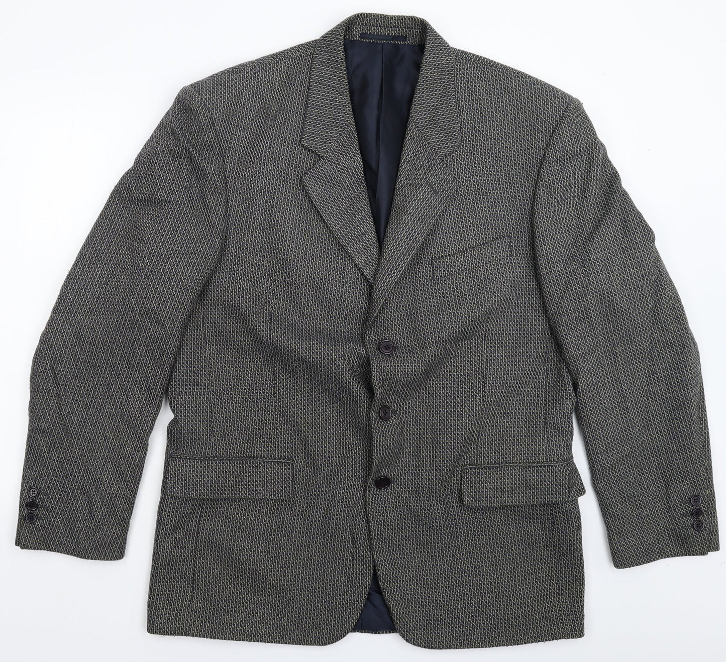 Greenwoods Mens Grey Striped  Jacket Blazer Size 42