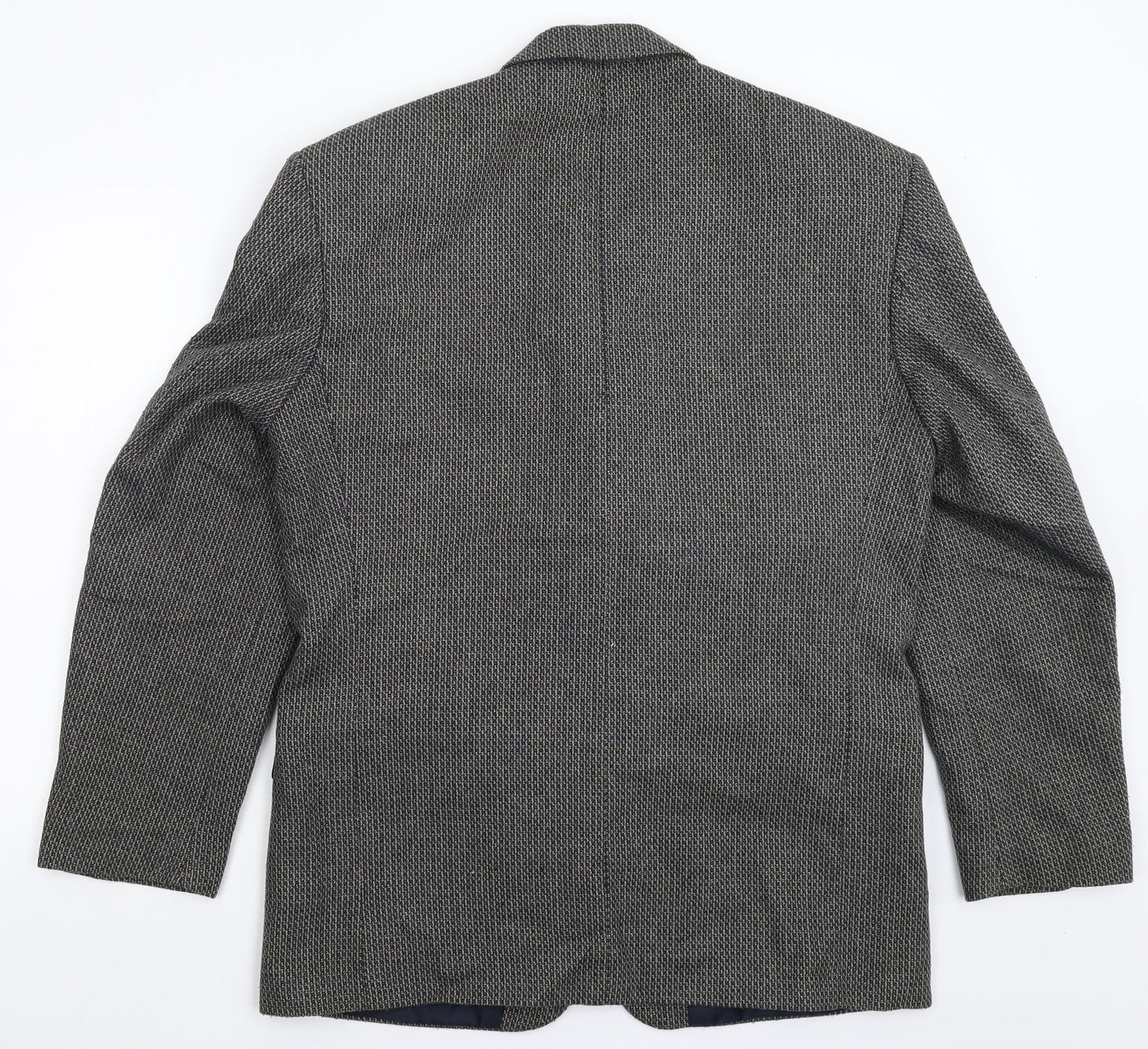 Greenwoods Mens Grey Striped  Jacket Blazer Size 42