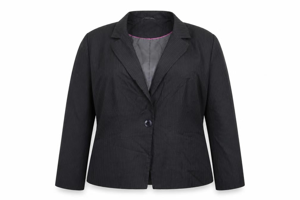 George Womens Grey Striped  Jacket Suit Jacket Size 20