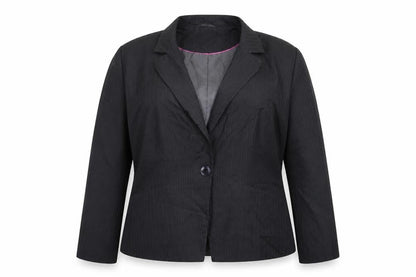 George Womens Grey Striped  Jacket Suit Jacket Size 20