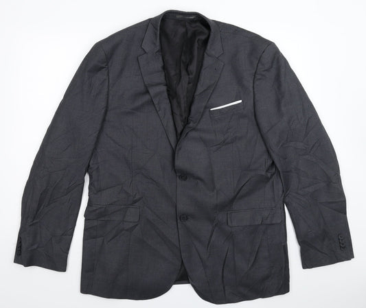 Cedar Wood State Mens Grey   Jacket Suit Jacket Size 46