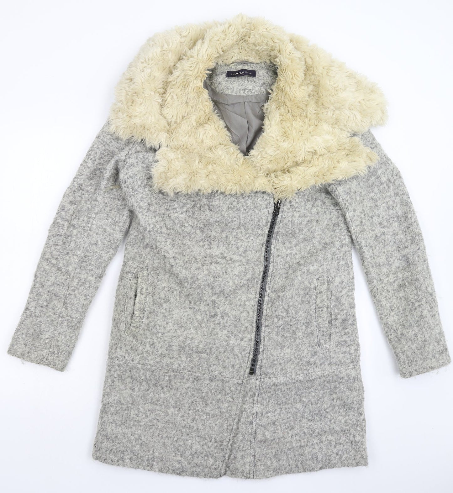 Marks and Spencer Womens Grey   Overcoat Coat Size 10