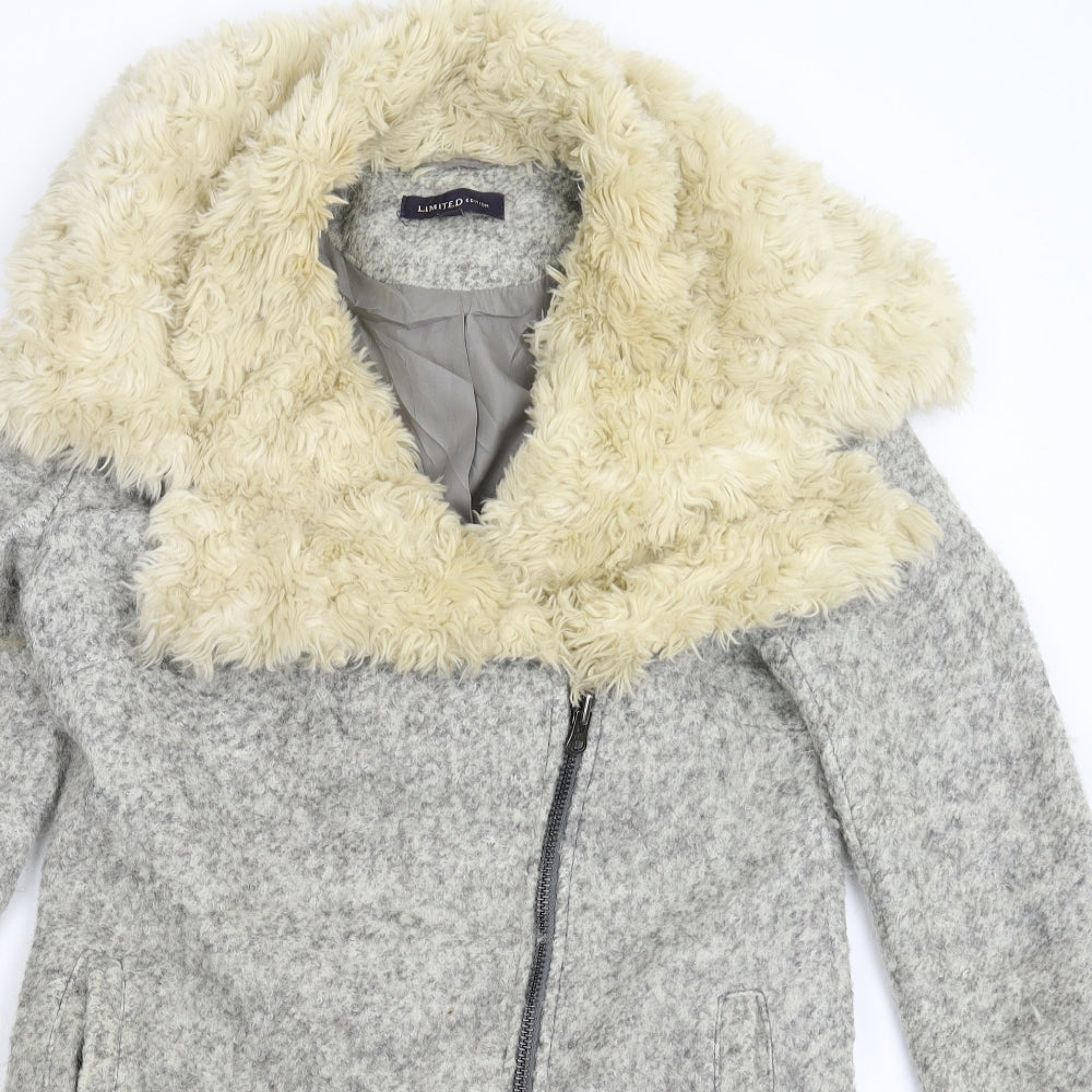Marks and Spencer Womens Grey   Overcoat Coat Size 10