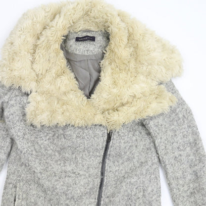 Marks & Spencer Womens Grey   Overcoat Coat Size 10