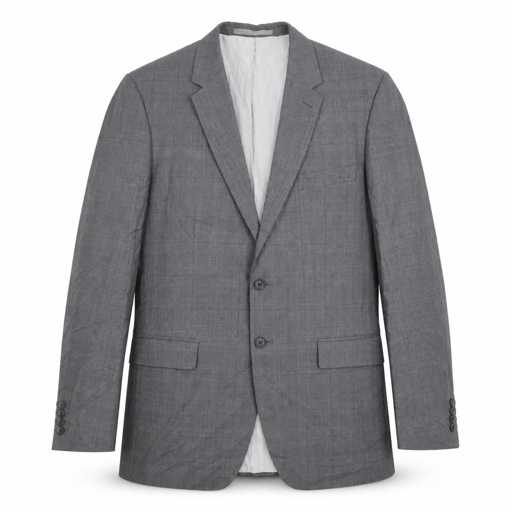 Marks & Spencer Mens Grey Check  Jacket Suit Jacket Size 42