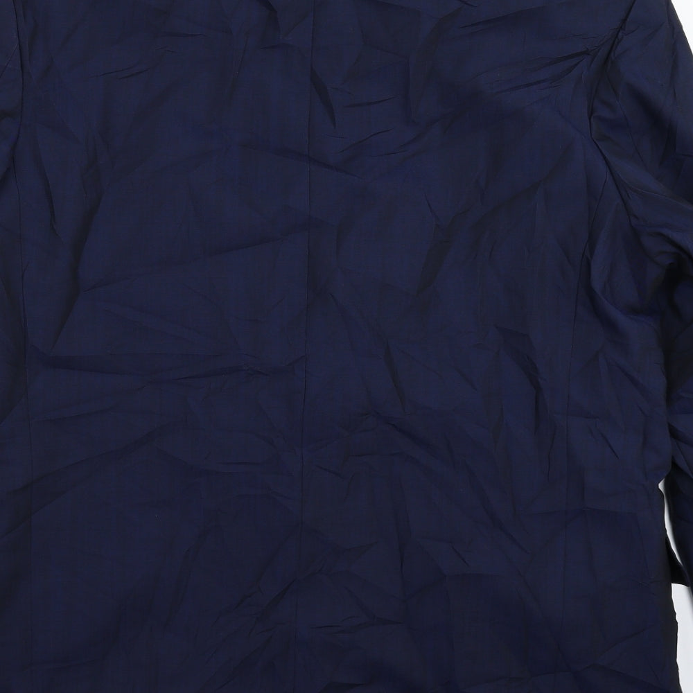 Bruno Kirches Mens Blue   Jacket Suit Jacket Size 44
