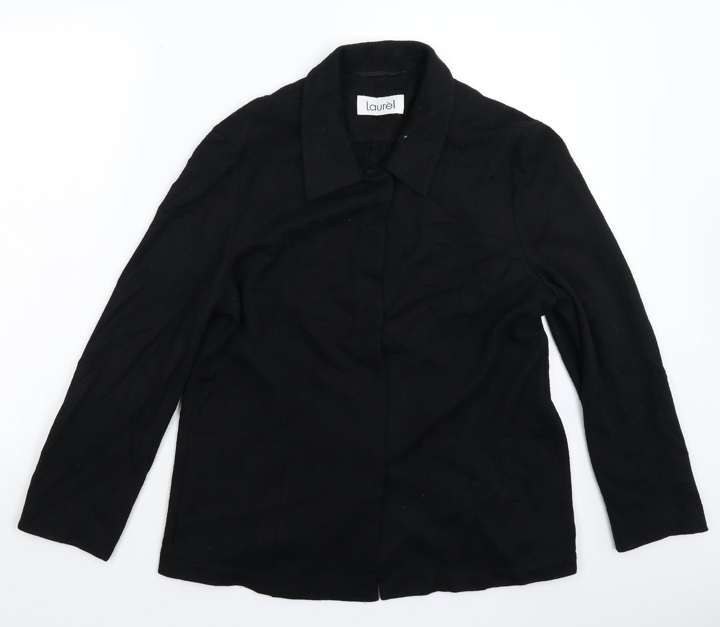 Laurel Womens Black   Jacket Blazer Size 12
