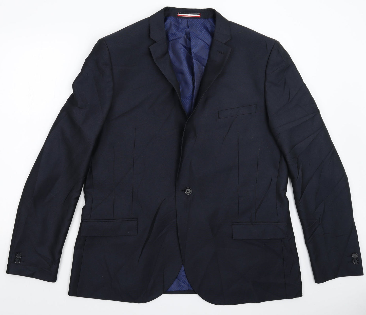 Ventuno 21 Mens Blue   Jacket Suit Jacket Size 44