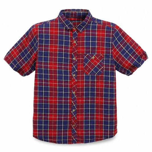 Industrialize Mens Multicoloured Check   Button-Up Size M