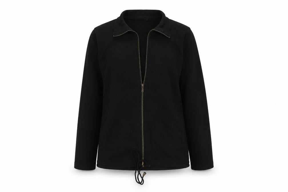 intown Womens Black   Full Zip Jumper Size XS
