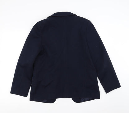 Preworn Womens Blue   Jacket Blazer Size 12