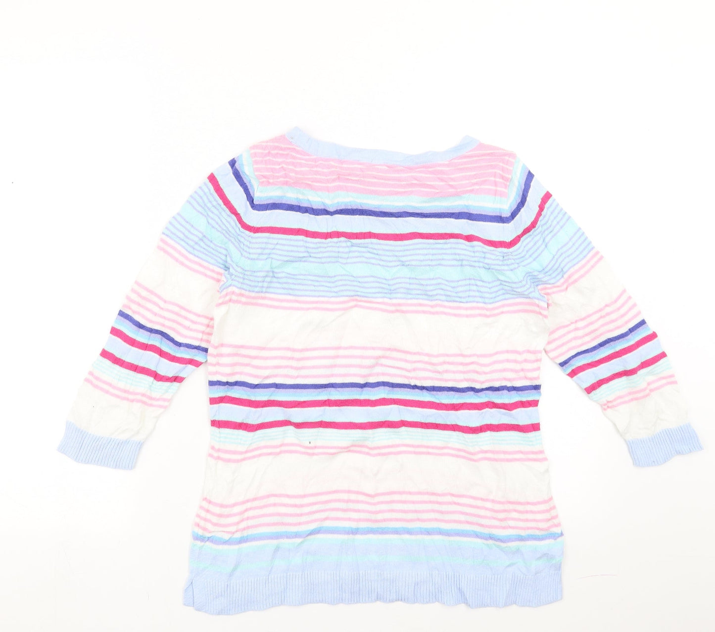 Talbots Womens Multicoloured Striped  Pullover Jumper Size S