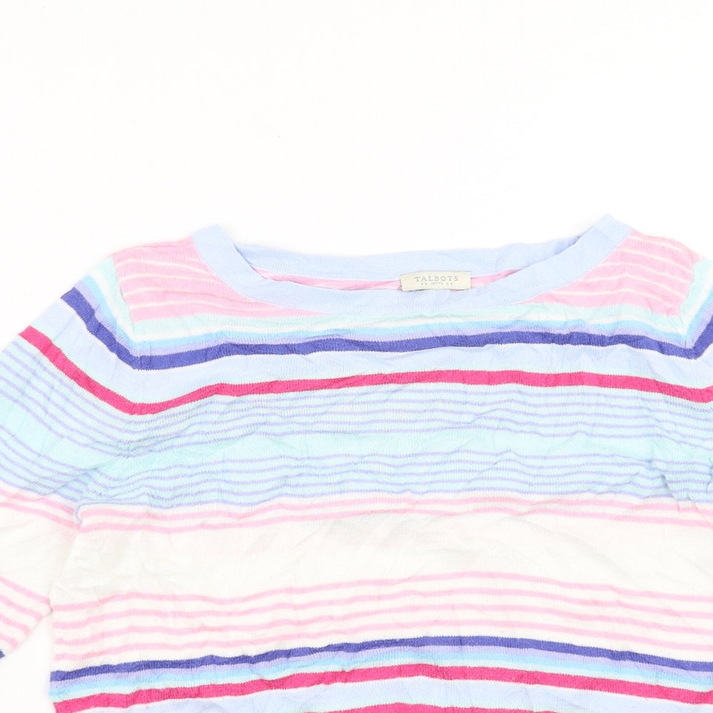Talbots Womens Multicoloured Striped  Pullover Jumper Size S