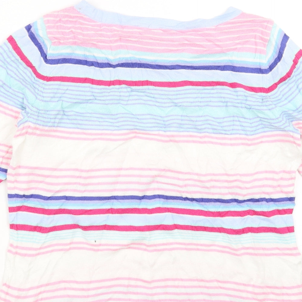 Talbots Womens Multicoloured Striped  Pullover Jumper Size S