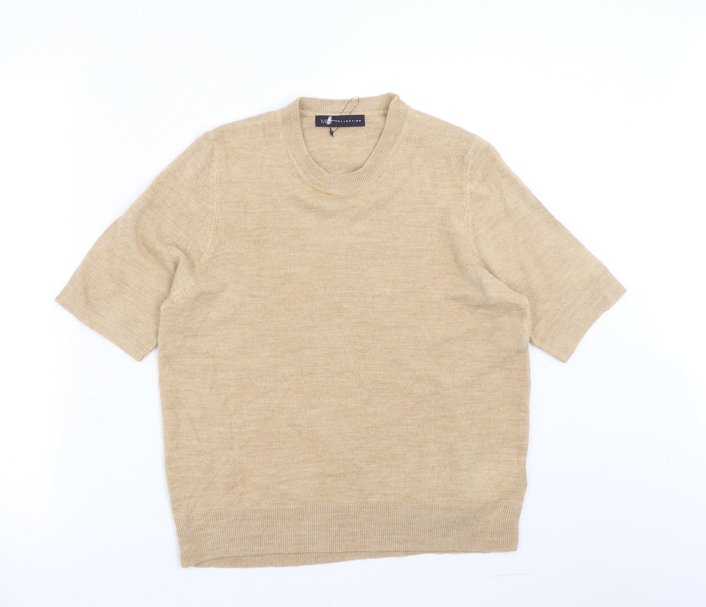 Marks and Spencer Womens Beige   Pullover Jumper Size 14