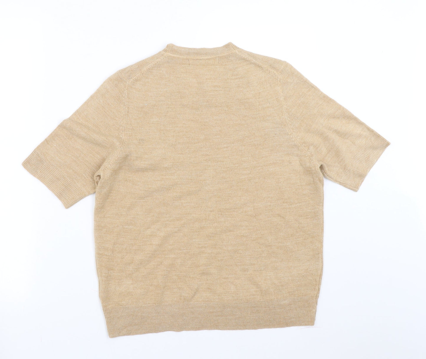 Marks and Spencer Womens Beige   Pullover Jumper Size 14