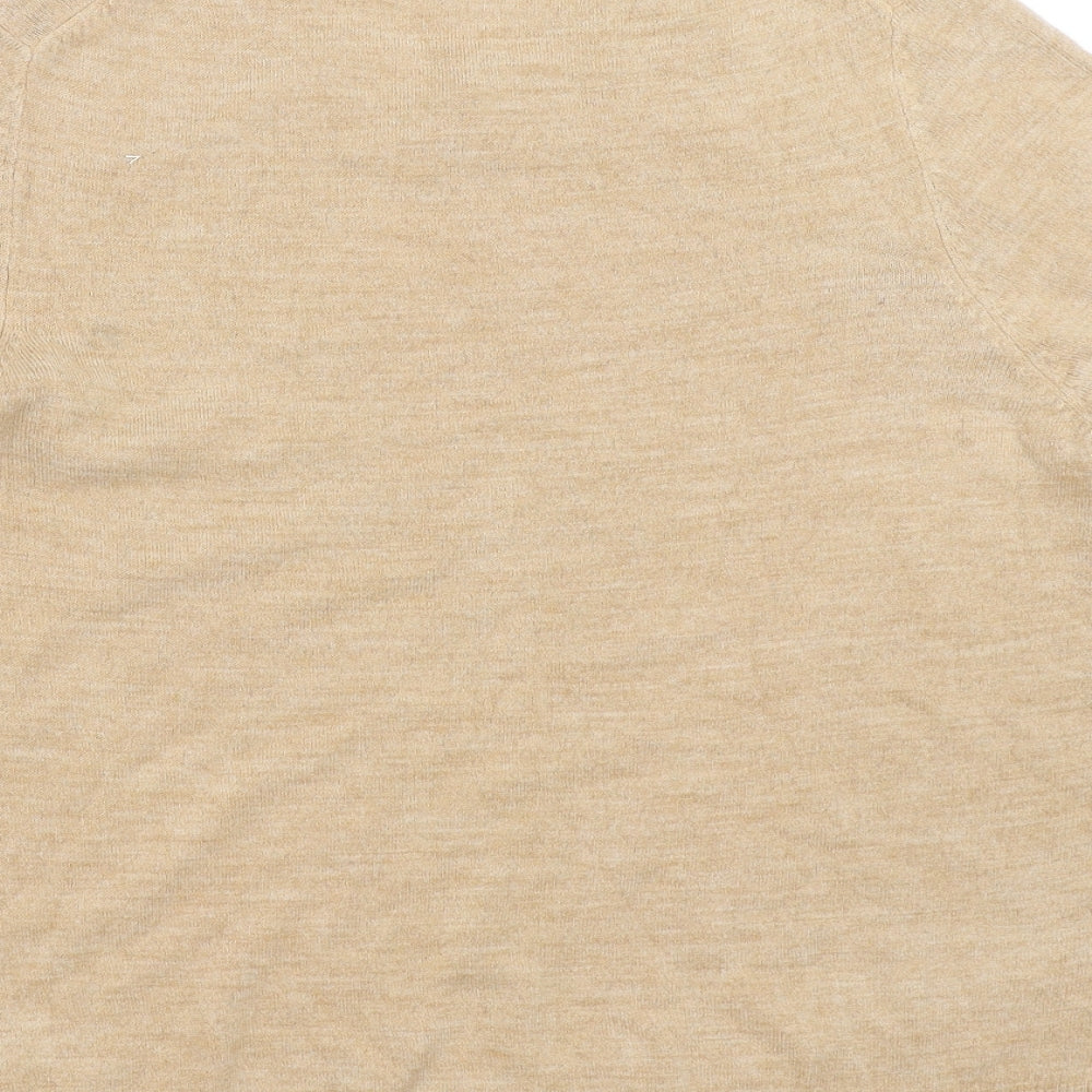 Marks and Spencer Womens Beige   Pullover Jumper Size 14