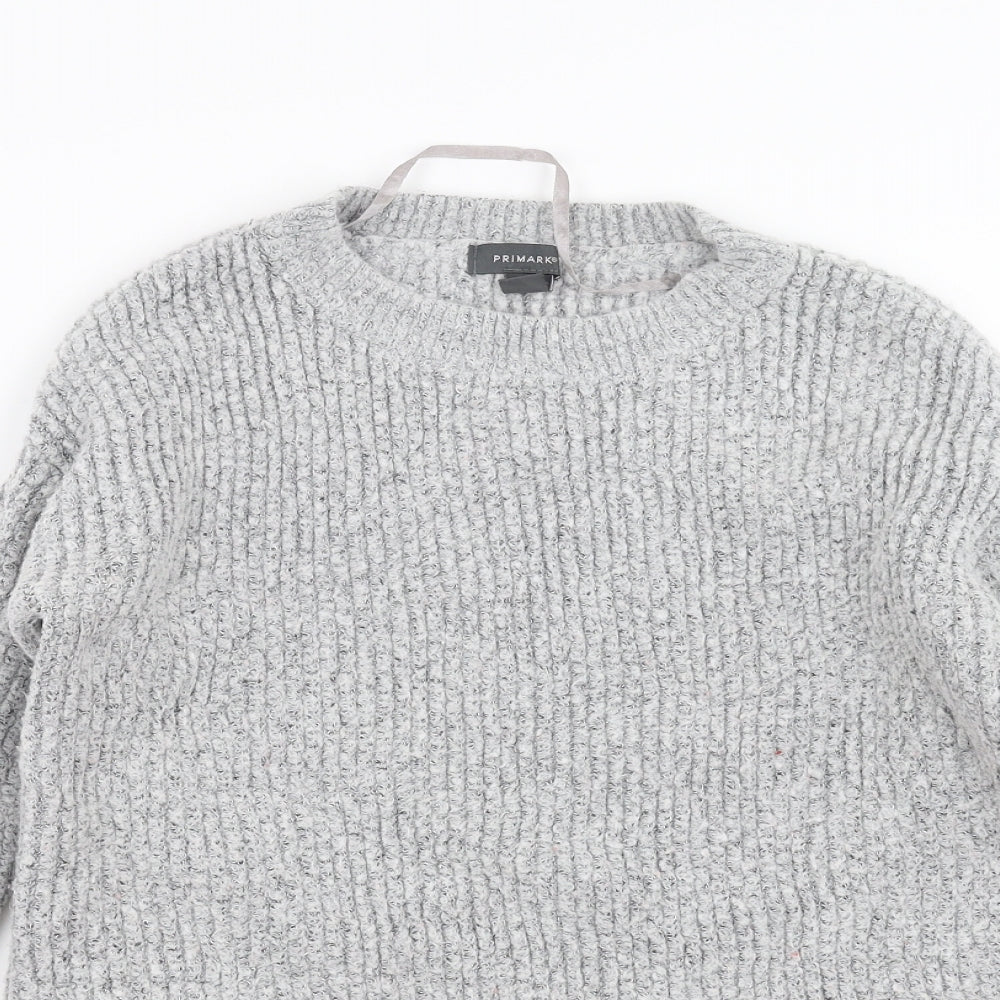 Primark Womens Grey   Pullover Jumper Size S