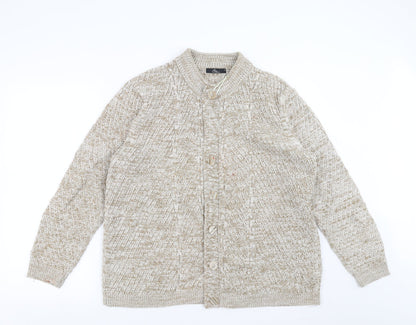 Bonmarché Womens Beige Cardigan Jumper Size M