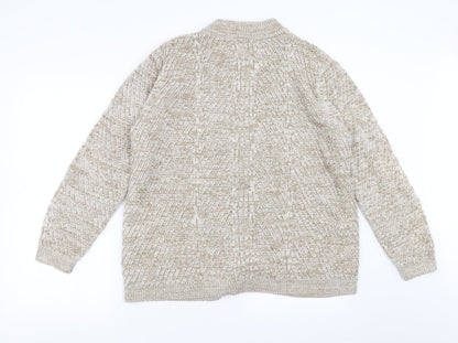 Bonmarché Womens Beige Cardigan Jumper Size M
