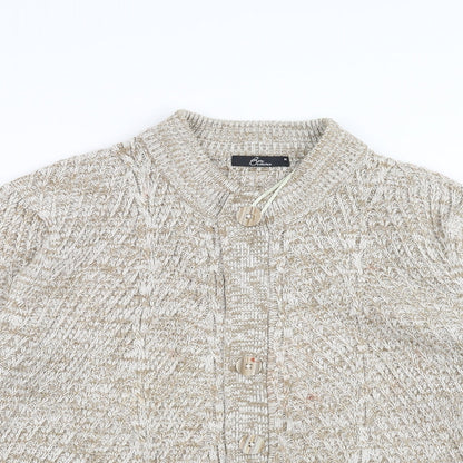 Bonmarché Womens Beige Cardigan Jumper Size M