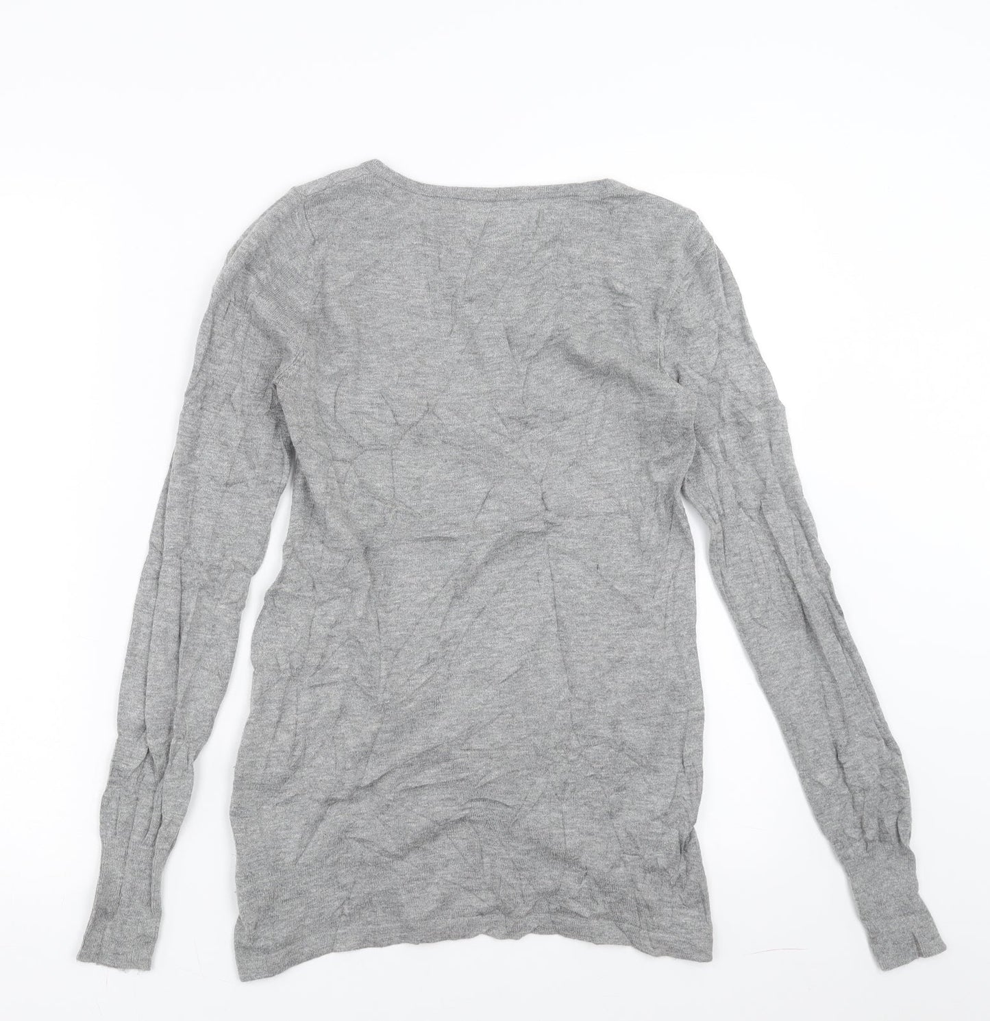 NEXT Womens Grey   Pullover Jumper Size 6  - Twist front