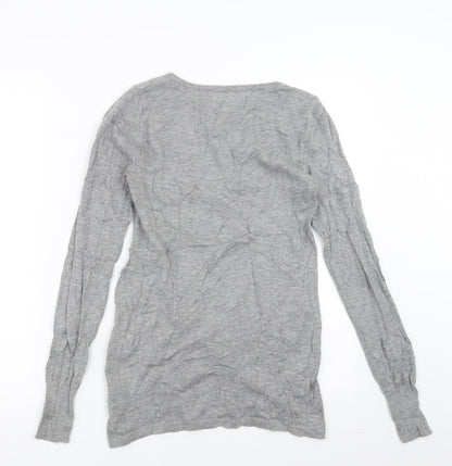 Next Womens Grey   Pullover Jumper Size 6  - Twist front