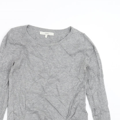 Next Womens Grey   Pullover Jumper Size 6  - Twist front