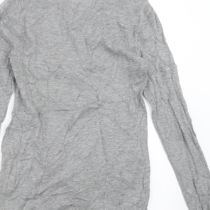 Next Womens Grey   Pullover Jumper Size 6  - Twist front