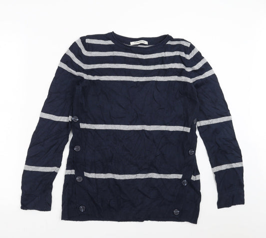 Betty Barclay Womens Blue Striped  Pullover Jumper Size 12