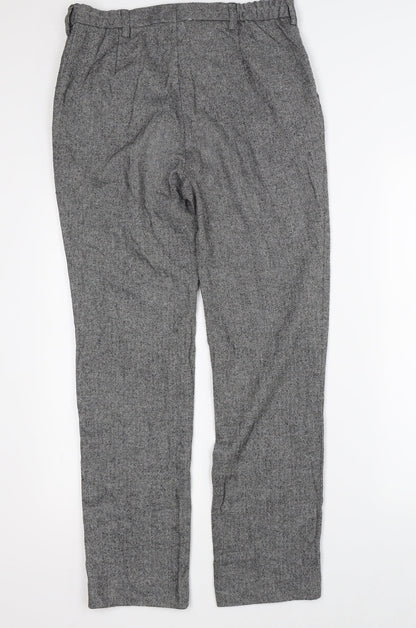Raphaël Womens Grey    Trousers Size 12 L27.5 in
