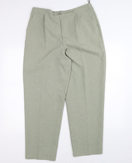 Classic Womens Green   Trousers  Size 16 L28 in
