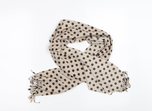 Preworn Womens Beige Polka Dot   Scarf